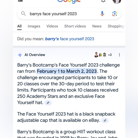 BUNDLE of 2 Barry’s Bootcamp Hats , Face Yourself Challenge 2023 Finisher Prize - Picture 12 of 13